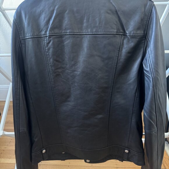 AllSaints Milo Leather Biker Jacket - Picture 6 of 6
